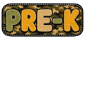 Pre-K Camouflage youth DTF print design on clothing