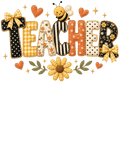 Watch Out Kindergarten Fall Teacher Bumblebee DTF Print Design