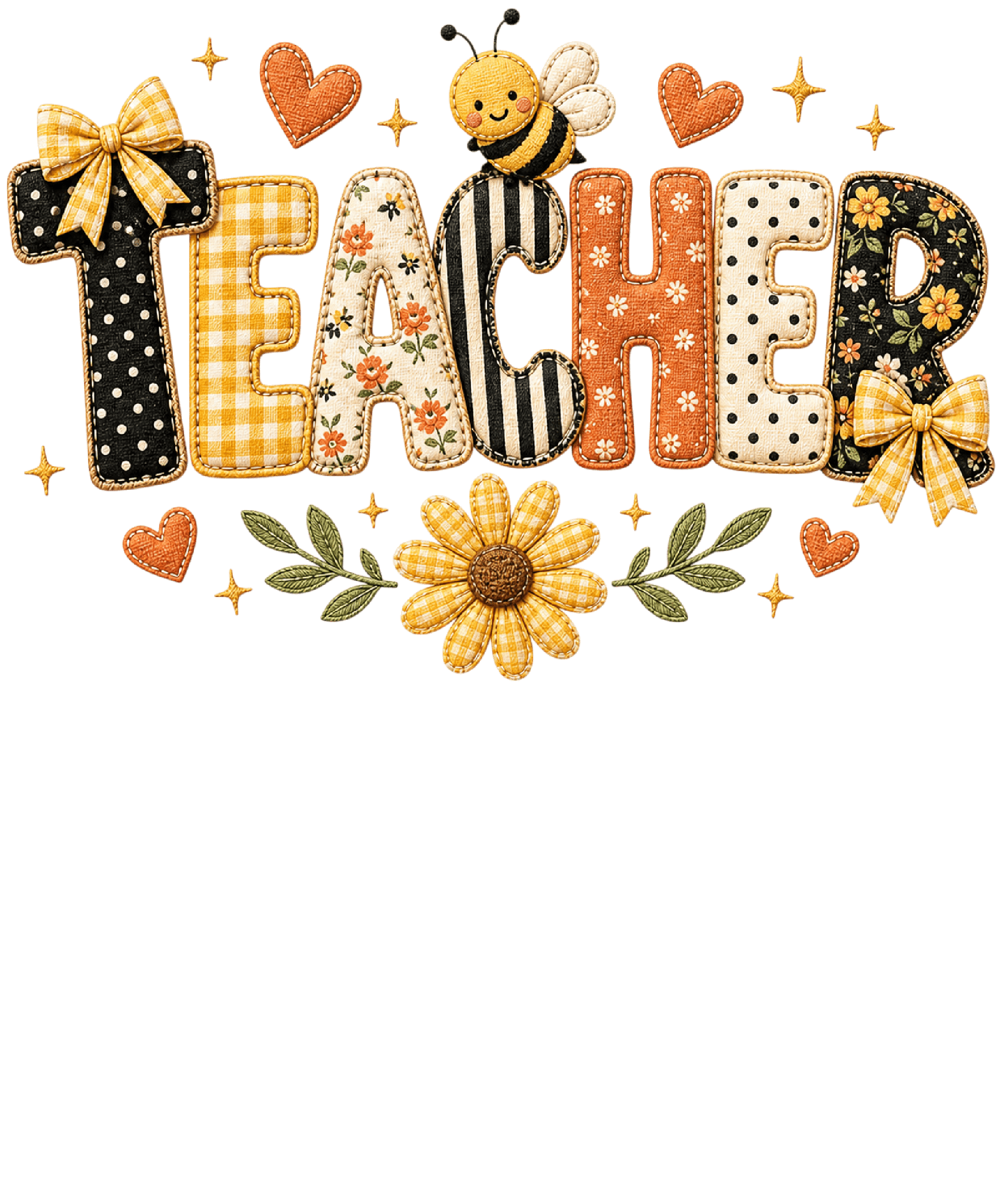 Watch Out Kindergarten Fall Teacher Bumblebee DTF Print Design