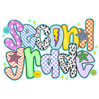Back to School Preppy Doodle Youth DTF Print featuring Watch Out Kindergarten design for Pre-K to 5th Grade