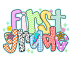 Back to school preppy doodle featuring Watch Out Kindergarten for youth DTF prints Pre-K to 5th grade