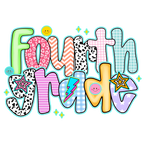 Back to school preppy doodle with Watch Out Kindergarten design for Pre-K to 5th Grade DTF prints