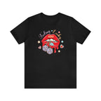 Valentine's Day T-Shirt with lip and dice design for partners.