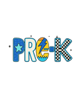 Pre-K Electric Blue DTF Print Watch Out Kindergarten design on clothing