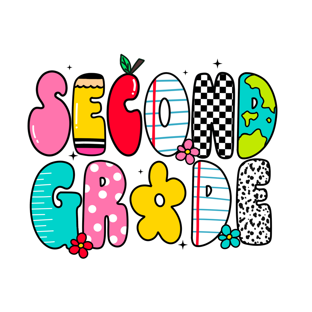 Back to School Retro Doodle with Watch Out Kindergarten design for 1st to 4th Grade youth DTF prints