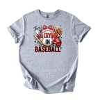 No Crying in Baseball shirt with baseball-themed graphics for moms and fans
