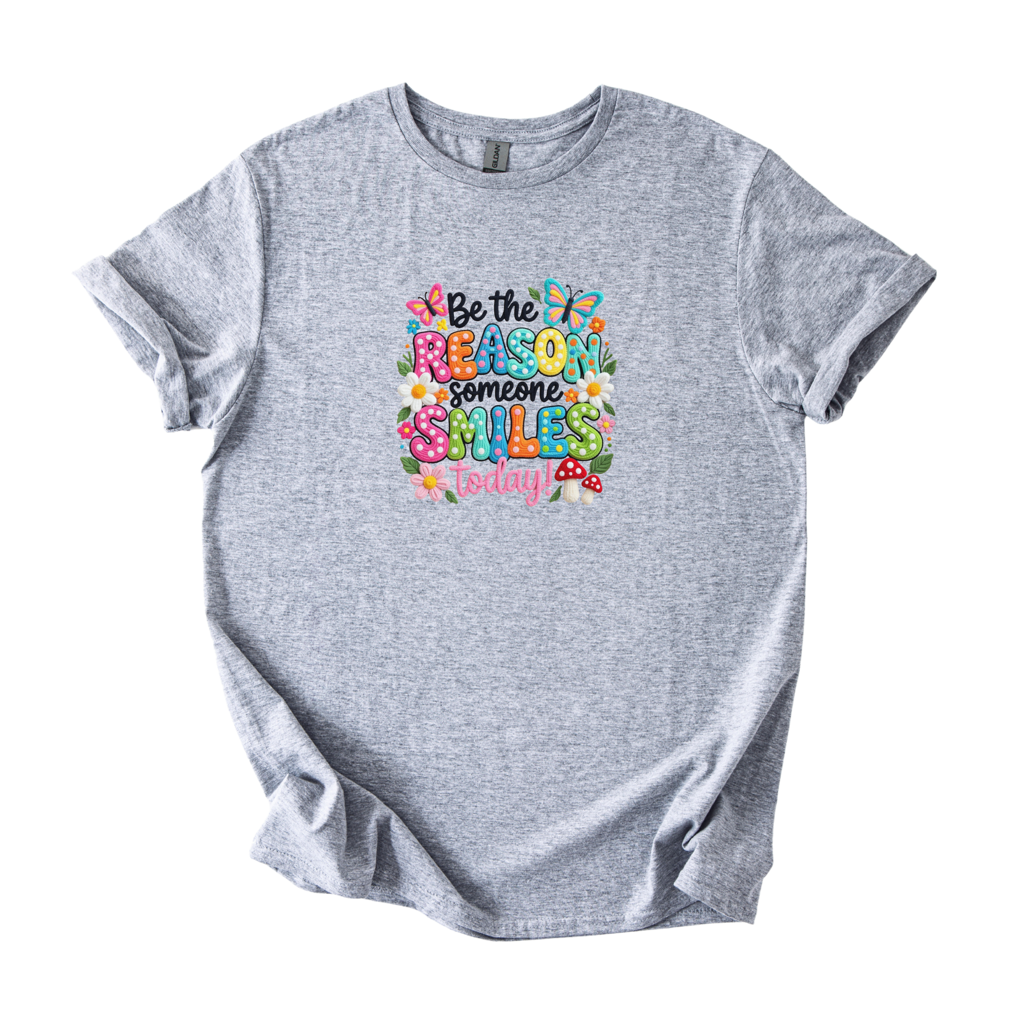Be The Reason Someone Smiles uplifting softstyle shirt promoting kindness and positivity