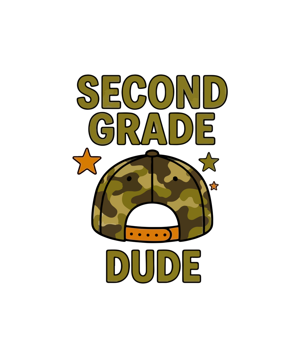 Retro camo hat for youth with Watch Out Kindergarten design, suitable for Pre-K to 5th Grade DTF prints