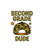 Retro camo hat for youth with Watch Out Kindergarten design, suitable for Pre-K to 5th Grade DTF prints