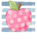 Preppy teacher holding apple with Watch Out Kindergarten text DTF print design
