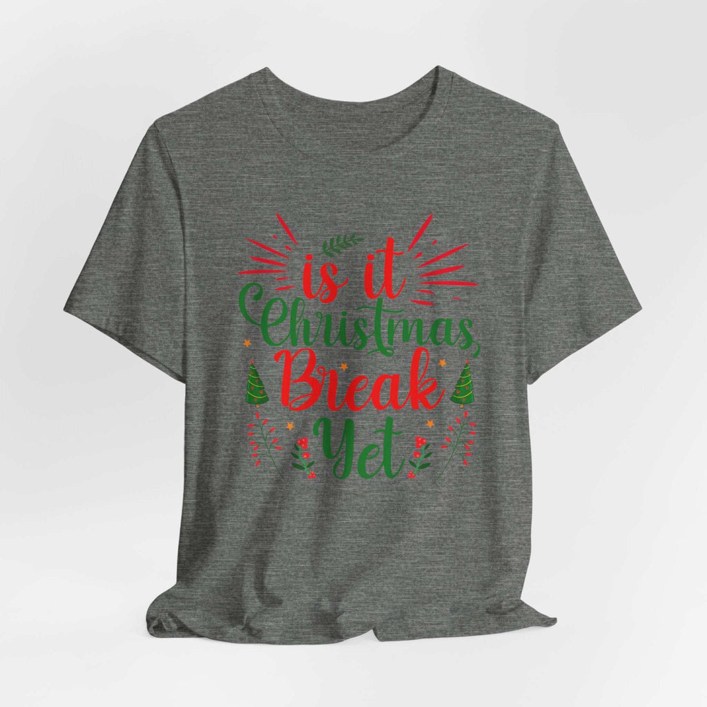 Christmas Break shirt for teachers with festive design, perfect for holiday celebrations and relaxation.