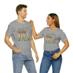 St. Patrick's Day themed "Shut Up Liver You're Fine" shirt for men, featuring funny text on a comfortable gray tee.