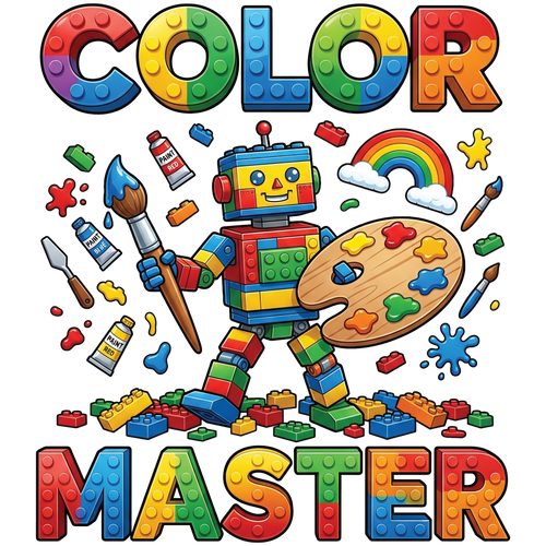 Color Master Block Builder youth t-shirt with Watch Out Kindergarten print