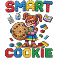 Watch Out Kindergarten Smart Cookie Block Builder youth t-shirt design for DTF print