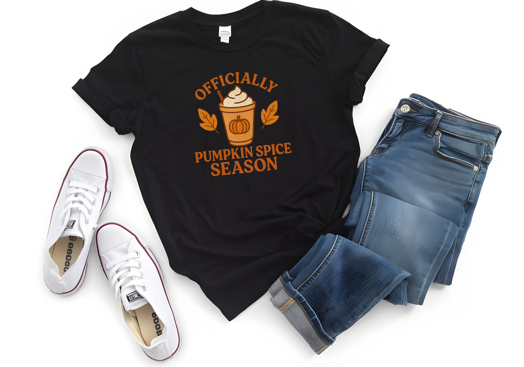 Black Pumpkin Spice Season Unisex Softstyle Shirt - Fall Vibes