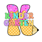 Back to School Ice Cream Youth DTF Print with Watch Out Kindergarten design for Pre-K to 5th Grade