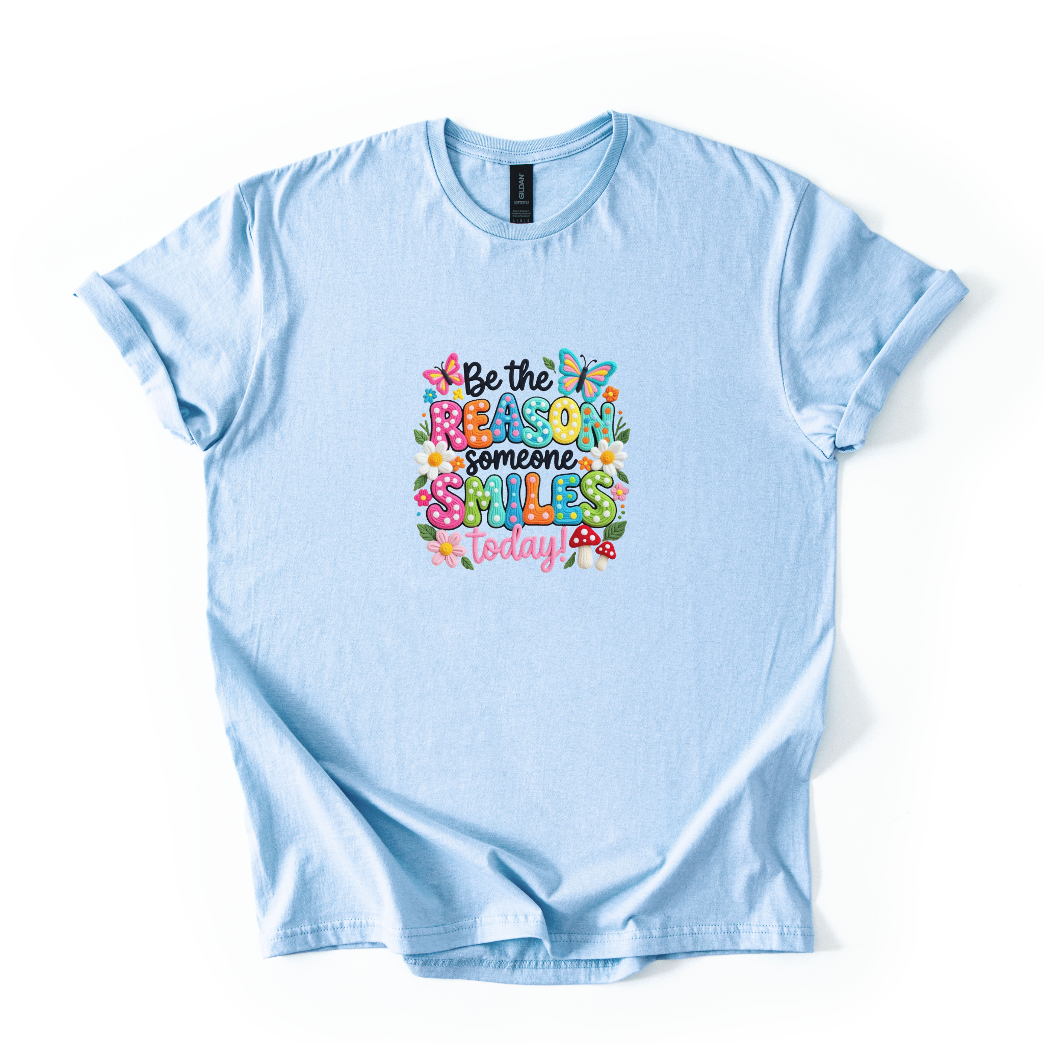 Uplifting Be The Reason Someone Smiles softstyle shirt spreading positivity and kindness
