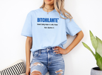 BITCHILANTE | Justice Served with Sass Graphic Softstyle Light Blue Tee
