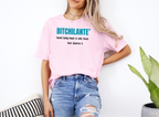 BITCHILANTE | Justice Served with Sass Graphic Softstyle Light Pink Tee