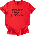 Capricorn I’m Not Flirting Shirt • Funny Zodiac Tee • Sarcastic Gift