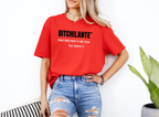 BITCHILANTE | Justice Served with Sass Graphic Softstyle Red Tee