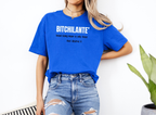 BITCHILANTE | Justice Served with Sass Graphic Softstyle Royal Blue Tee