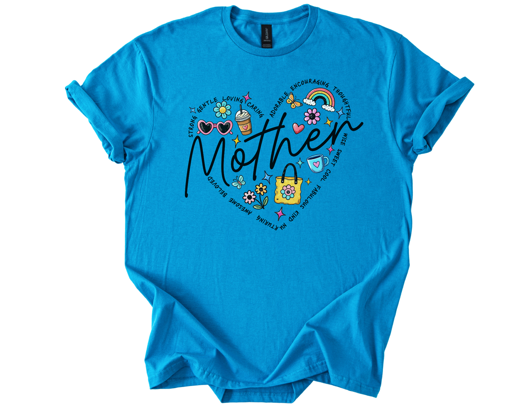 Mother's Day Shirt with floral design and heartfelt message
