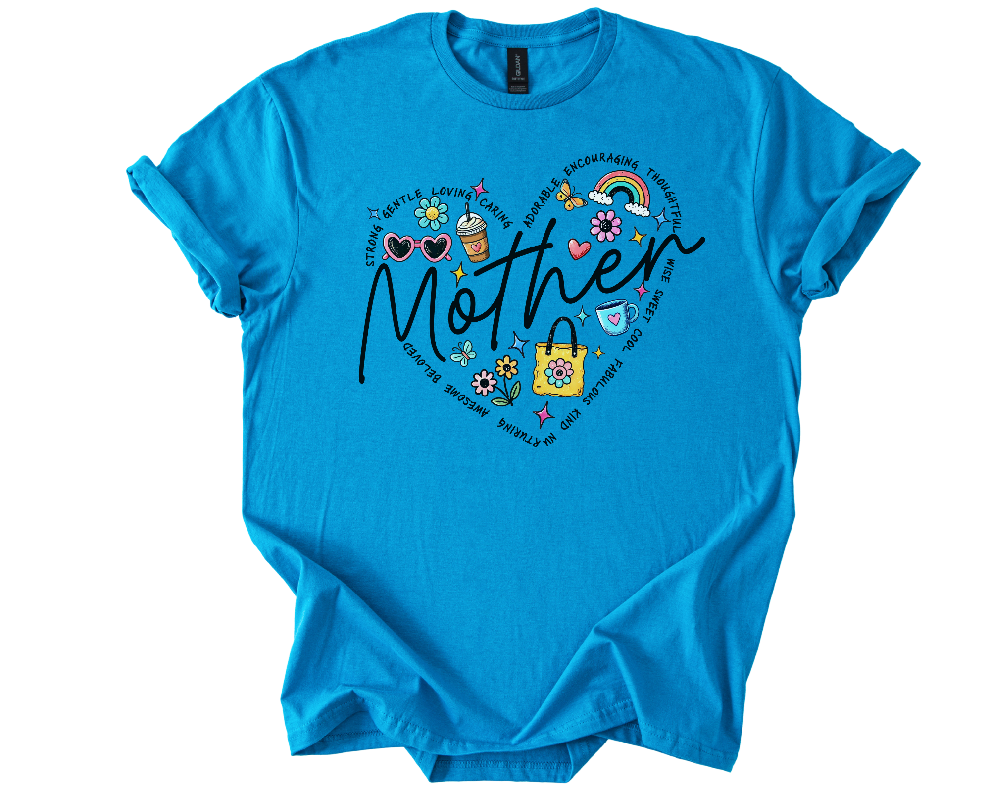 Mother's Day Shirt with floral design and heartfelt message