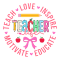 Watch Out Kindergarten teacher life adult DTF print design