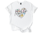 Mother's Day Shirt with floral design and heartfelt message
