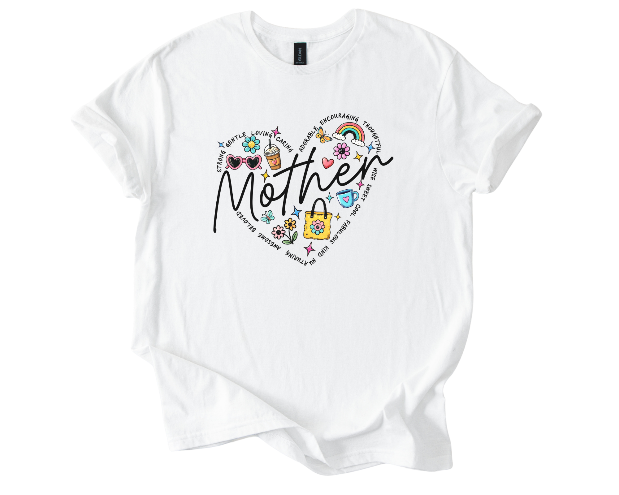 Mother's Day Shirt with floral design and heartfelt message