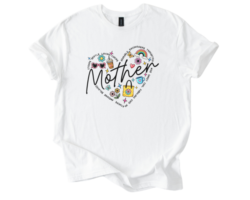 Mother's Day Shirt with floral design and heartfelt message
