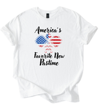 Pickleball America’s Favorite Pastime softstyle shirt with bold design for pickleball lovers